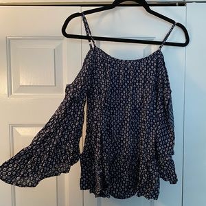 Boho Cold Shoulder Top
